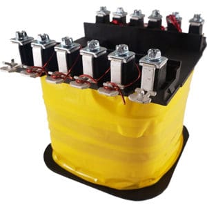High-voltage transformer for industrial automation systems at Itasca Autosys.