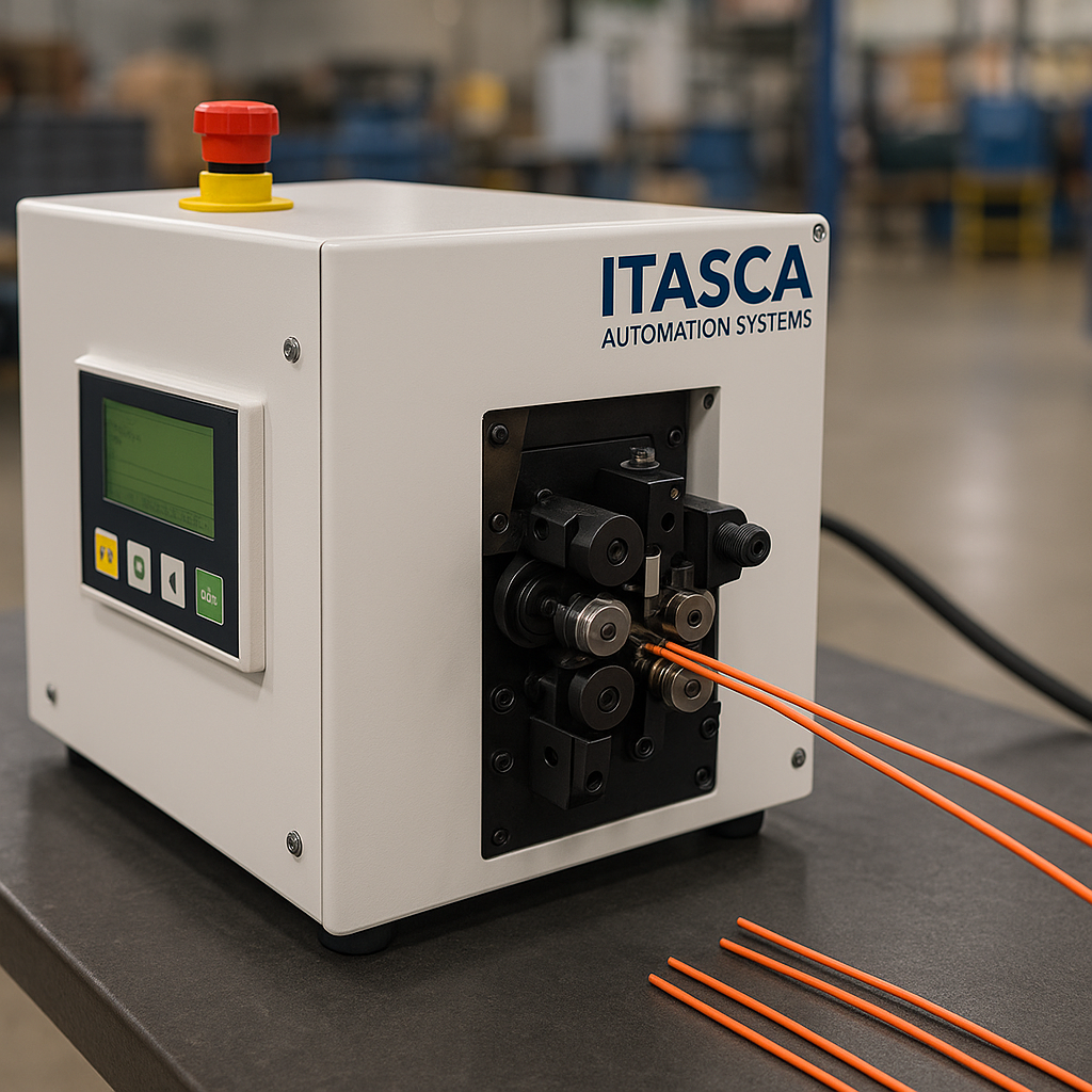 The next generation of Itasca Automation System's automatic wire strippers