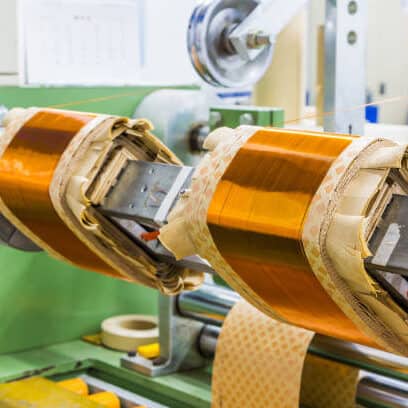 High-precision flexible PCB manufacturing machinery for electronics production.